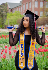 Sigma Gamma Rho Custom Predesigned Graduation Stole w/ Garment Care Bag