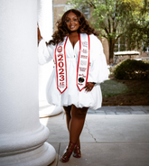 Black Girl Magic Collegiate Graduation Stole w/ Garment Care Bag