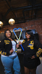 Sigma Gamma Rho Black Graffiti Wool Crop Jacket