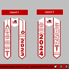 Nursing Graduation Stole w/ Garment Care Bag