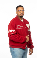 Kappa Alpha Psi Crimson Wool Graffiti Jacket