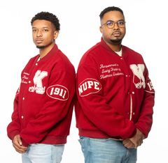 Kappa Alpha Psi Crimson Wool Graffiti Jacket