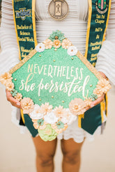 Flower Graduation Cap Topper
