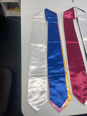 PLAIN 72" Dual Satin Stole, No Trim