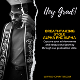 Alpha Phi Alpha Graduation Stole w/ Garment Care Bag