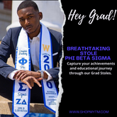 Phi Beta Sigma Predesigned Graduation Stole