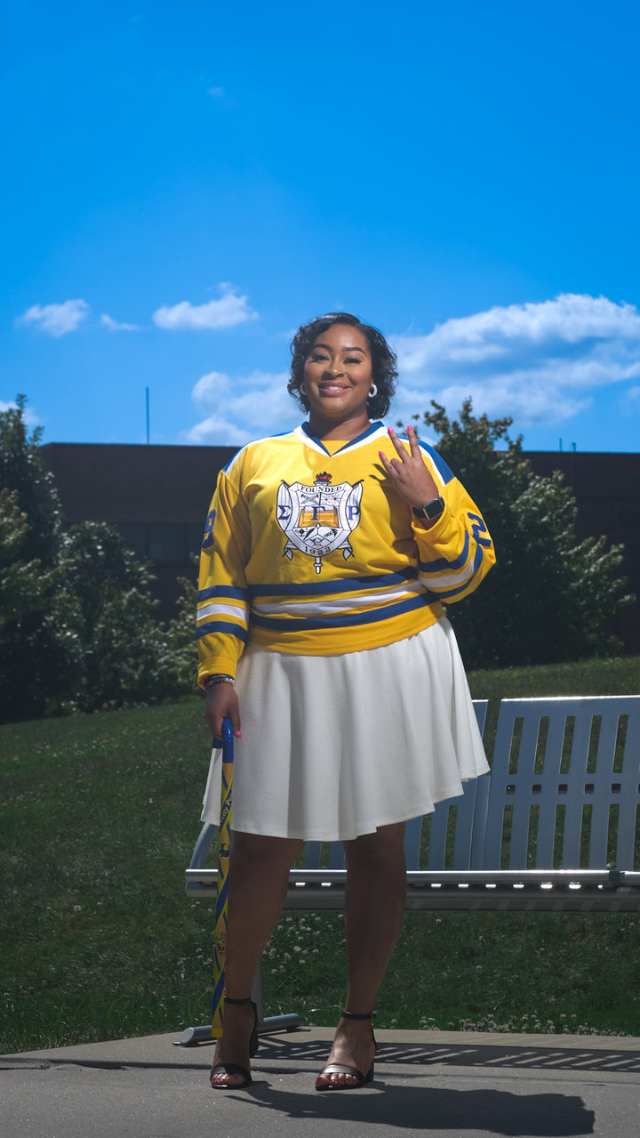 Embroidery Sigma Gamma Rho Hockey Jersey