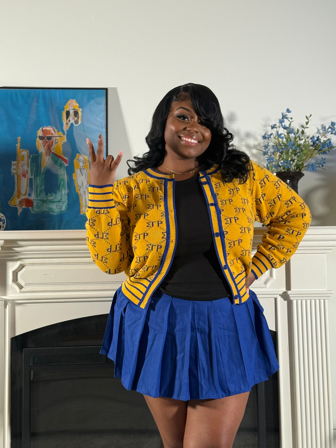 Sigma Gamma Rho Woven Cardigan