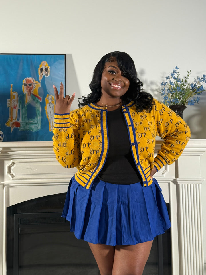 Sigma Gamma Rho Woven Cardigan