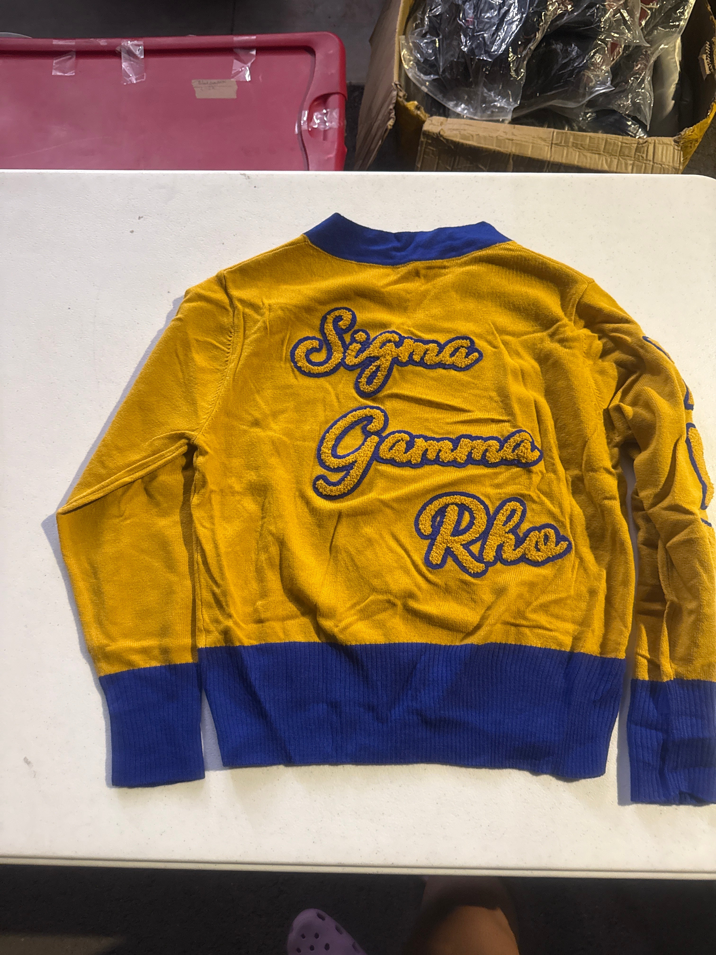Sigma Gamma Rho V Neck Vintage Sweater