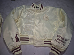 Delta Sigma Theta Monochromatic Satin Bomber Jacket