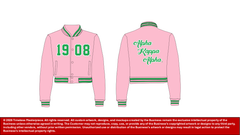 Alpha Kappa Alpha 1908 Satin Bomber Jacket