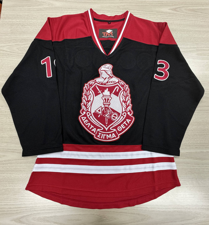 Delta Sigma Theta Embroidery Hockey Jersey