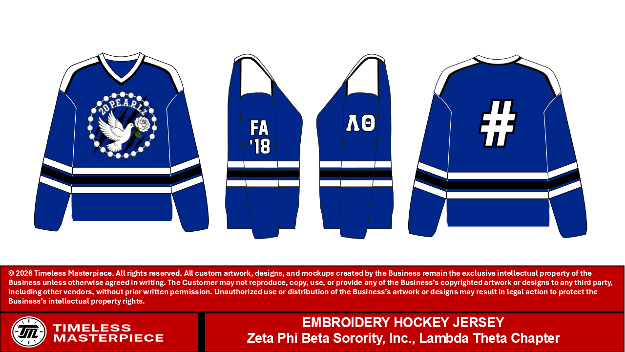 Lambda Theta Hockey Jersey (Contact: Brianne Jones)