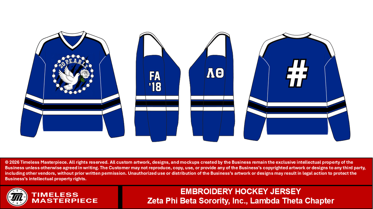Lambda Theta Hockey Jersey (Contact: Brianne Jones)