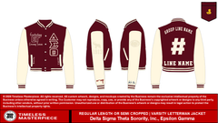 Epsilon Gamma Varsity Jacket (Contact: Nikita Richardson)