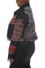 Delta Sigma Theta Black Tapestry Jacket-Social Action