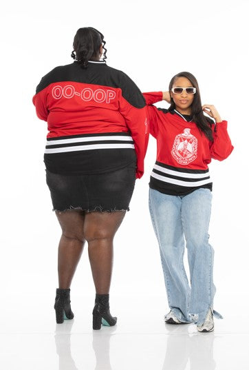 Delta Sigma Theta Embroidery Hockey Jersey