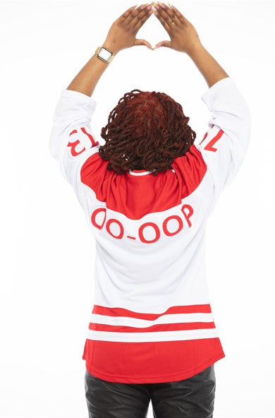 Delta Sigma Theta Embroidery Hockey Jersey