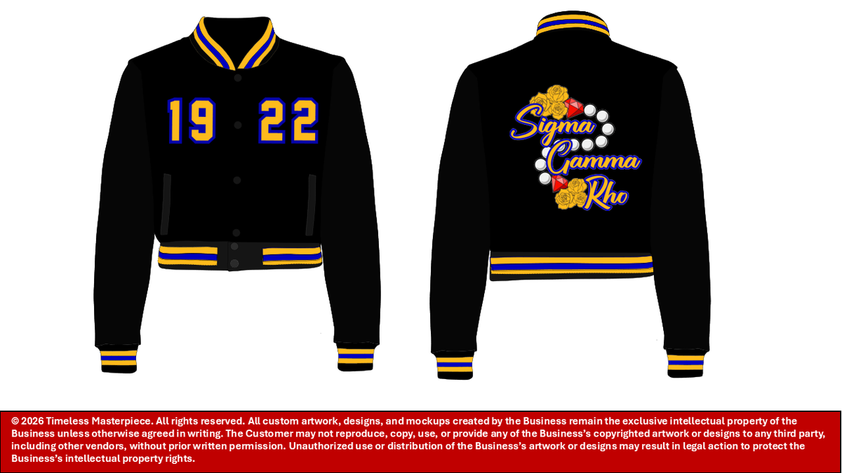 1922 Satin Bomber Jacket-Sigma Gamma Rho