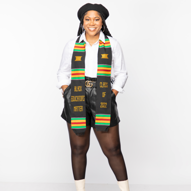 DEGREE MAJOR: Custom Kente Cloth Graduation Stoles