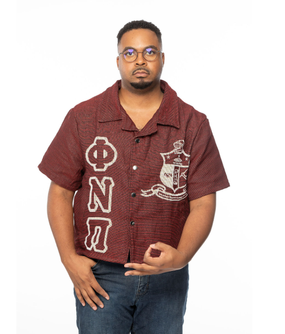 Kappa Alpha Psi Crimson Tapestry Button Up