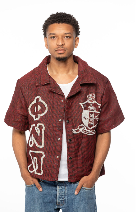Kappa Alpha Psi Crimson Tapestry Button Up