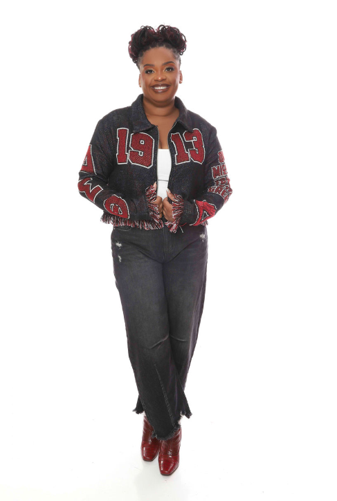 Black Delta Sigma Theta Tapestry Jacket-Social Action