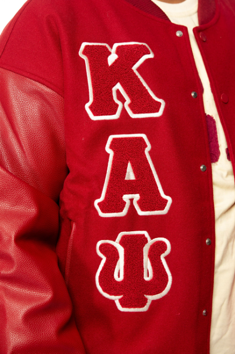 FINAL SALE- Kappa Alpha Psi Crimson Achievement Letterman Jacket