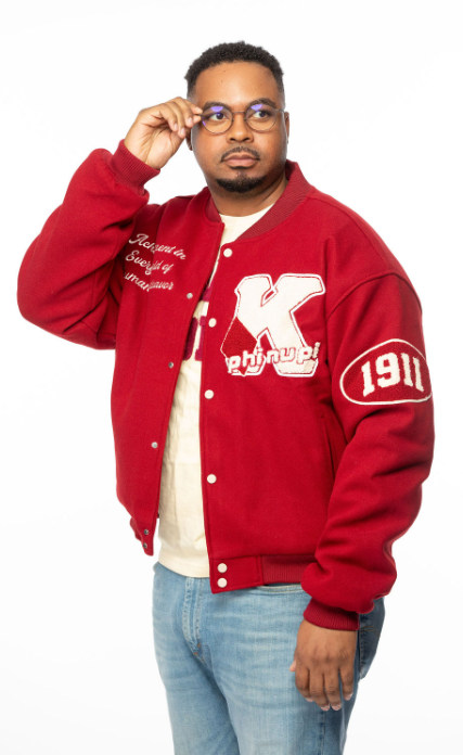 Kappa Alpha Psi Crimson Wool Graffiti Jacket