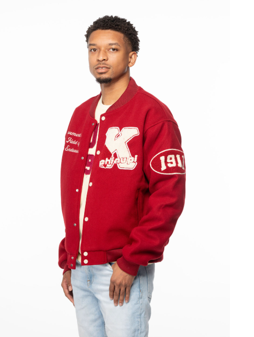 Crimson Wool Kappa Alpha Psi Graffiti Jacket