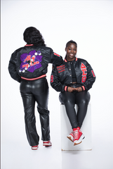 Delta Sigma Theta All of My Love Satin Bomber Jacket