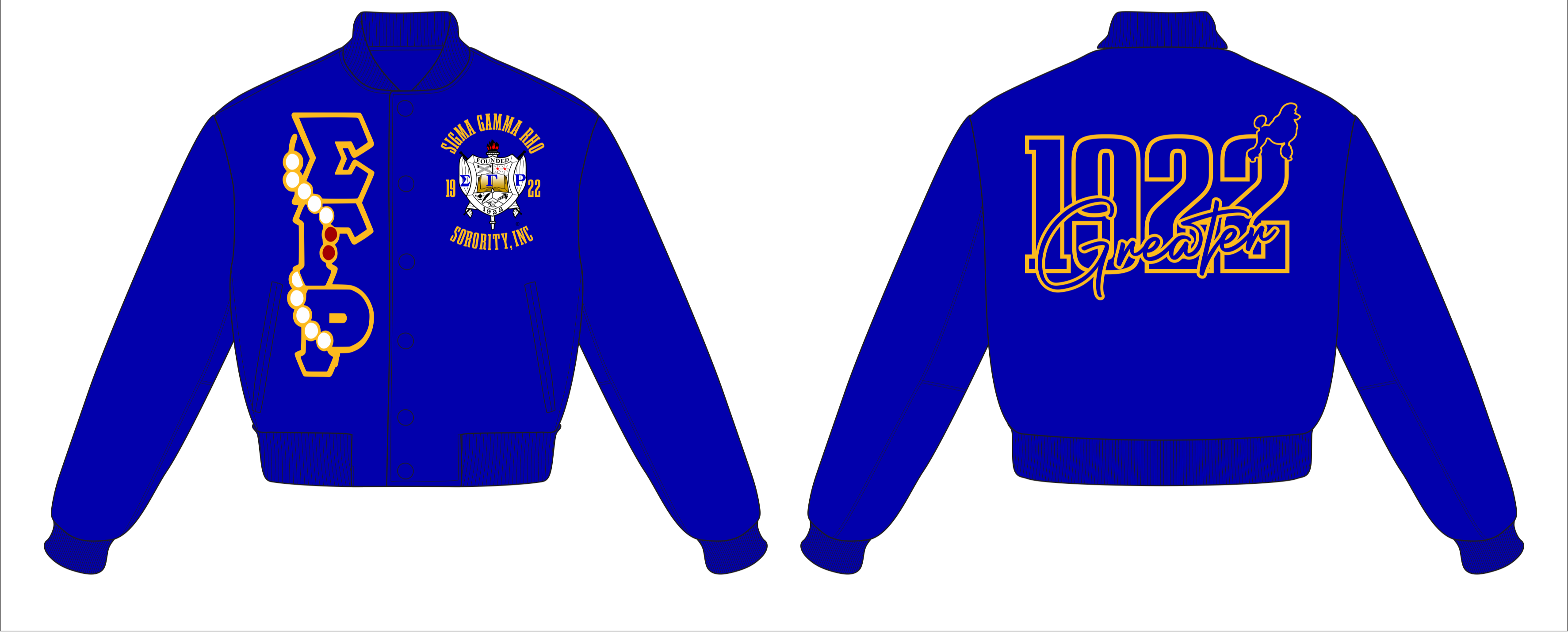 FINAL SALE-Sigma Gamma Rho Varsity Letterman Jacket