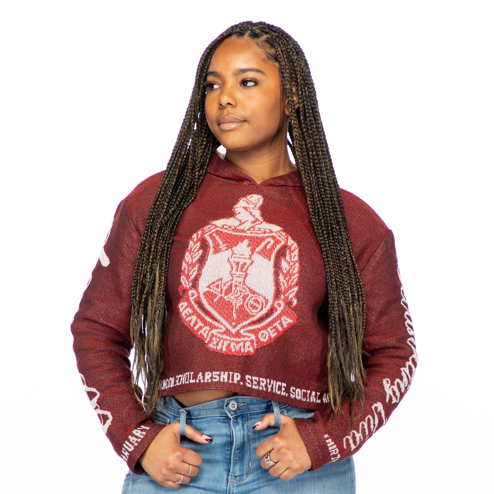 Delta Sigma Theta Crimson Tapestry Hoodie