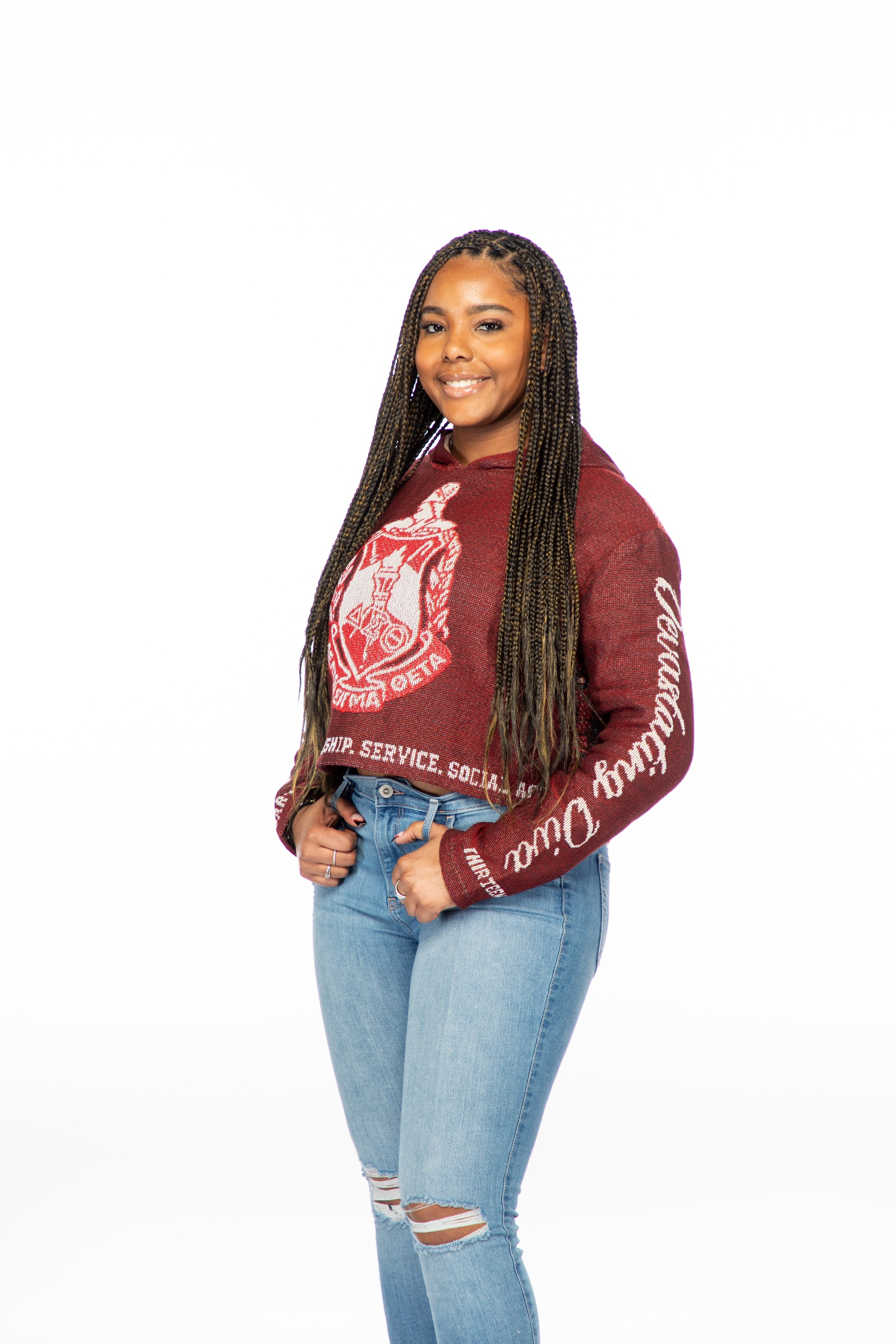 Delta Sigma Theta Crimson Tapestry Hoodie
