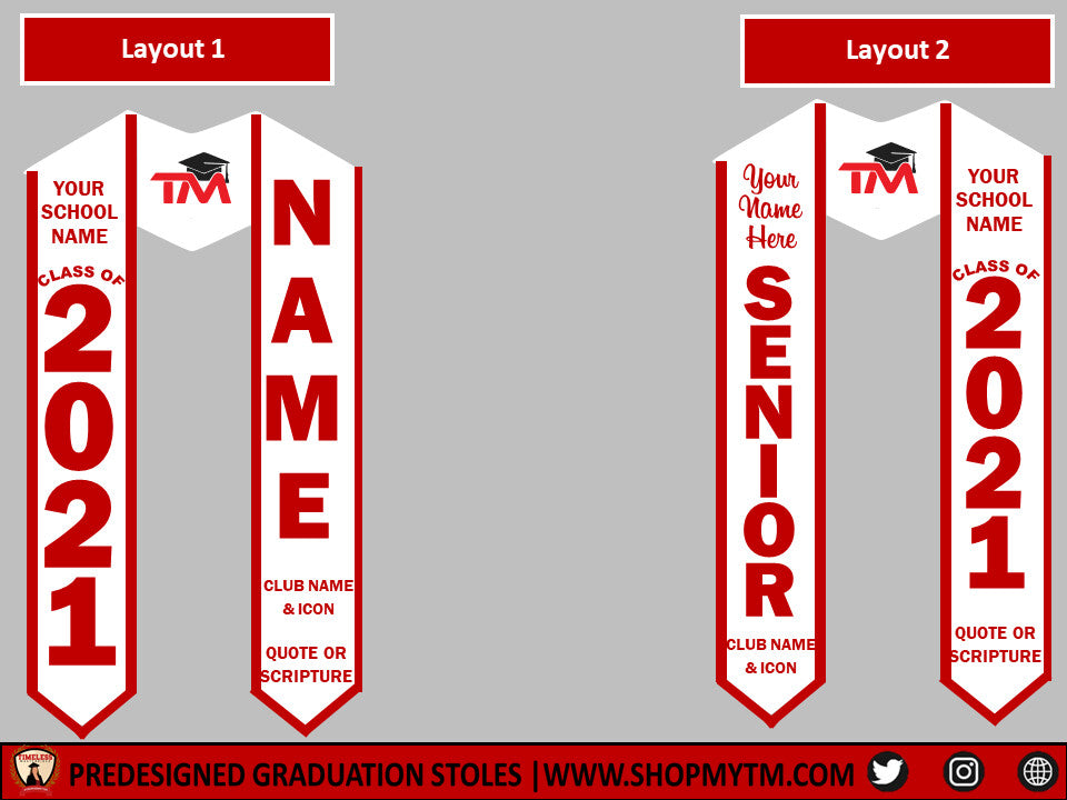 High School Graduation Stole