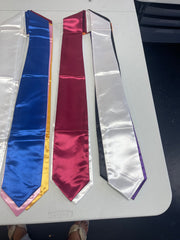 PLAIN 72" Dual Satin Stole, No Trim